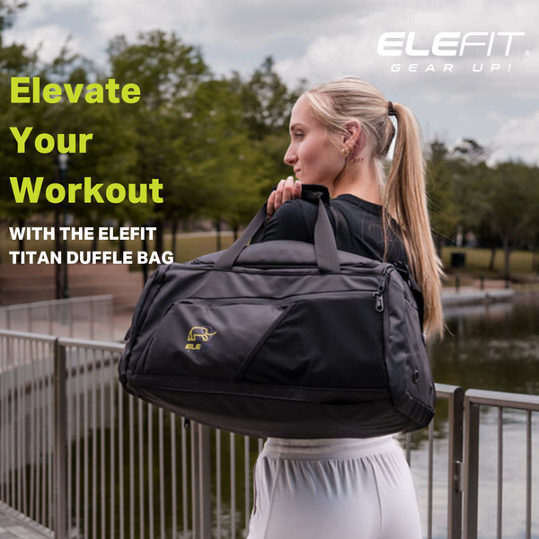EleFit Titan Duffle Bag – Waterproof Gym Bag with Shoe Compartment for Fitness & Travel