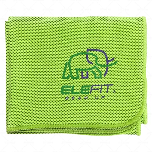 This vibrant green EleFit towel is a perfect quick dry towel for swimming and also works great as one of the quick dry towels for bath use.