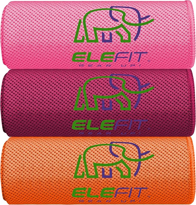 Bright and breathable, EleFit’s vibrant cooling towel for hot weather is perfect as a cooling towel for sports person on intense days.
