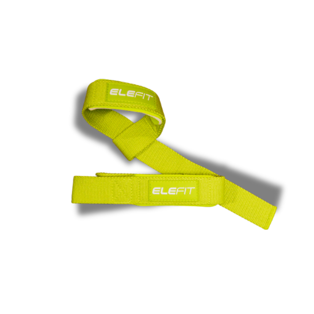 Lifting Straps GREEN for Weightlifting, Bodybuilding, Powerlifting & Deadlifts – Extra-Long 18” Cotton Straps with Padded Neoprene Wrist Support