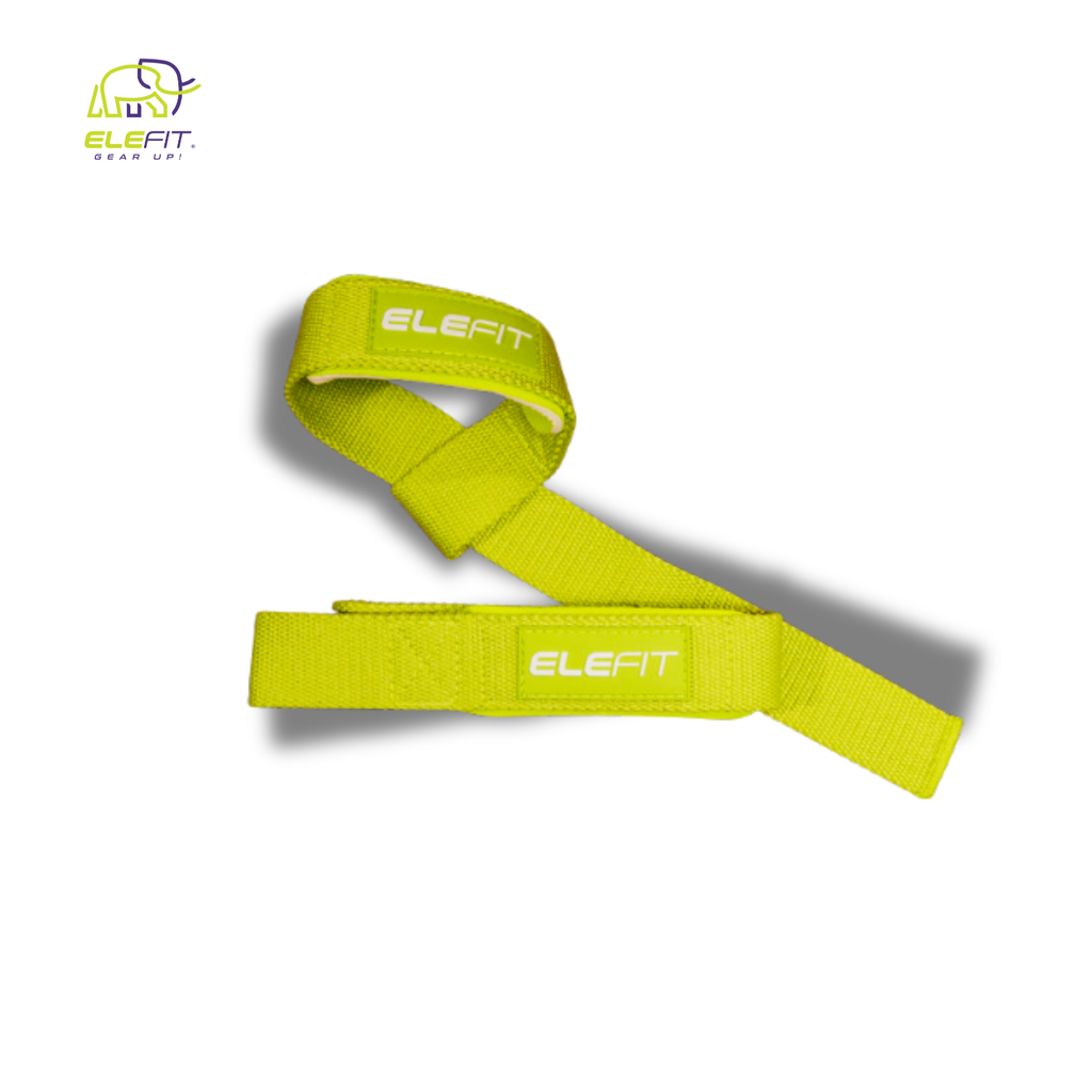 Lifting Straps GREEN for Weightlifting, Bodybuilding, Powerlifting & Deadlifts – Extra-Long 18” Cotton Straps with Padded Neoprene Wrist Support